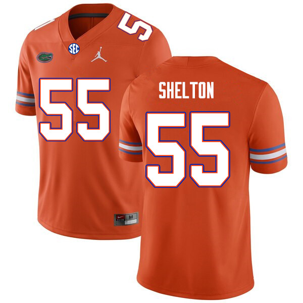 Men #55 Antonio Shelton Florida Gators College Football Jerseys Sale-Orange